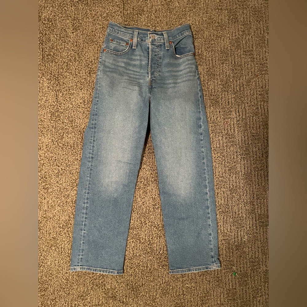 Levi’s Ribcage Straight Ankle Classic Blue Women's Jeans